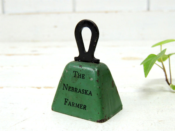 【THE NEBRASKA FARMER・農家】30’s・アドバタイジング・アンティーク・ベル・鈴