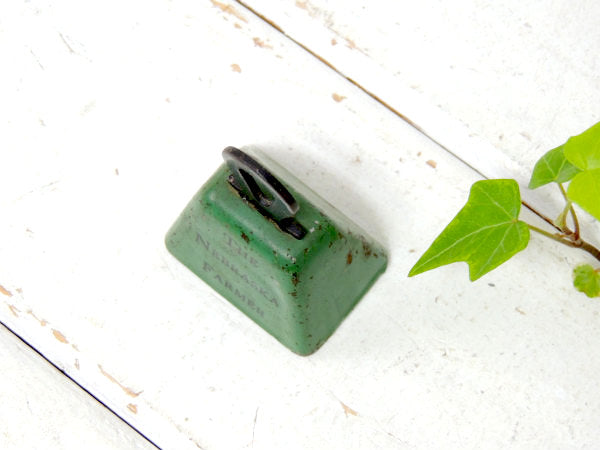 【THE NEBRASKA FARMER・農家】30’s・アドバタイジング・アンティーク・ベル・鈴