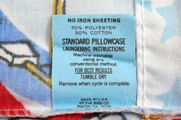 スヌーピー&ベル・オリンピック・スポーツ柄・60's・ヴィンテージ・USEDピローケース・枕カバー