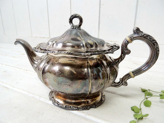 【GORHAM】ゴーハム・シルバー製・アンティーク・ティーポット/ポット/銀食器 USA