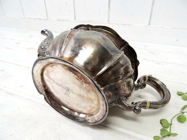 【GORHAM】ゴーハム・シルバー製・アンティーク・ティーポット/ポット/銀食器 USA