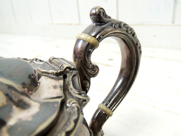 【GORHAM】ゴーハム・シルバー製・アンティーク・ティーポット/ポット/銀食器 USA