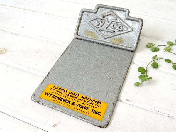 【WYCO】メタル製・アドバタイジング・ヴィンテージ・クリップボード/工業系・バインダー