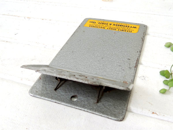 【WYCO】メタル製・アドバタイジング・ヴィンテージ・クリップボード/工業系・バインダー