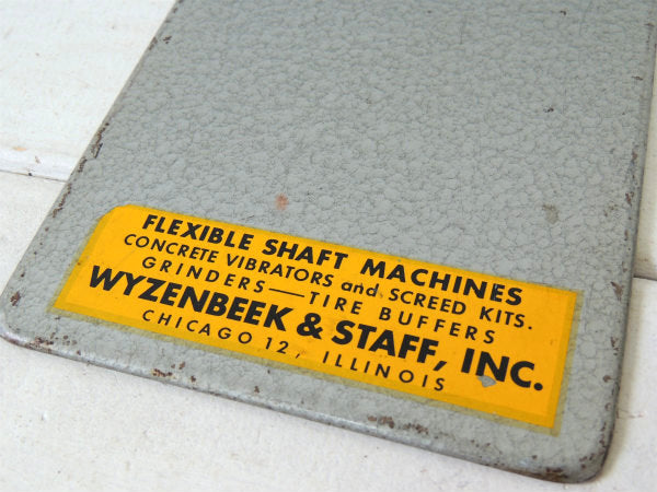 【WYCO】メタル製・アドバタイジング・ヴィンテージ・クリップボード/工業系・バインダー