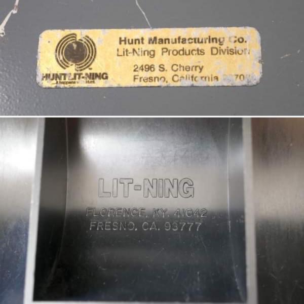 LIT-NING 工業系 グレー 2段式 ヴィンテージ キャッシュボックス 金庫 メタルケース US