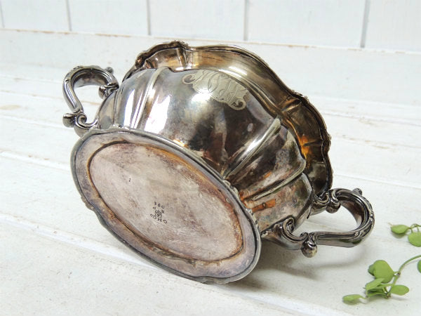 【GORHAM】ゴーハム・シルバー製・アンティーク・シュガーポット/お砂糖入れ/銀食器 USA