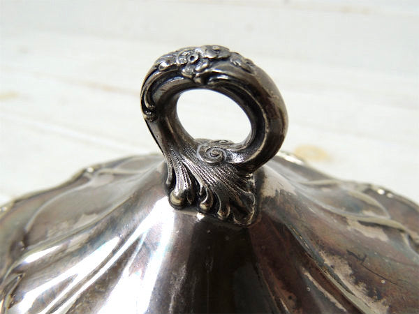 【GORHAM】ゴーハム・シルバー製・アンティーク・シュガーポット/お砂糖入れ/銀食器 USA