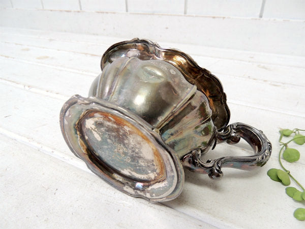 【GORHAM】ゴーハム・シルバー製・アンティーク・ミルクソーサー/ミルクピッチャー/銀食器 USA