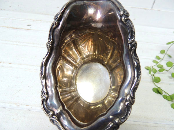 【GORHAM】ゴーハム・シルバー製・アンティーク・ミルクソーサー/ミルクピッチャー/銀食器 USA