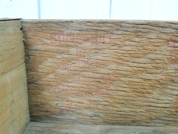 7up セブンアップ・ロゴ・70's・ヴィンテージ・木箱・ウッドボックス USA 店内装飾