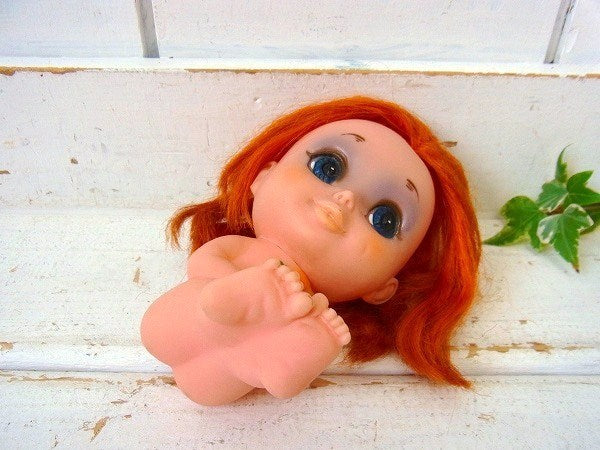 【KAMAR】カマー・花束を持った少女・1968年製・アンティーク・ドール/人形/ソフビドール