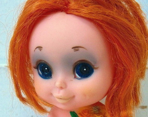 【KAMAR】カマー・花束を持った少女・1968年製・アンティーク・ドール/人形/ソフビドール