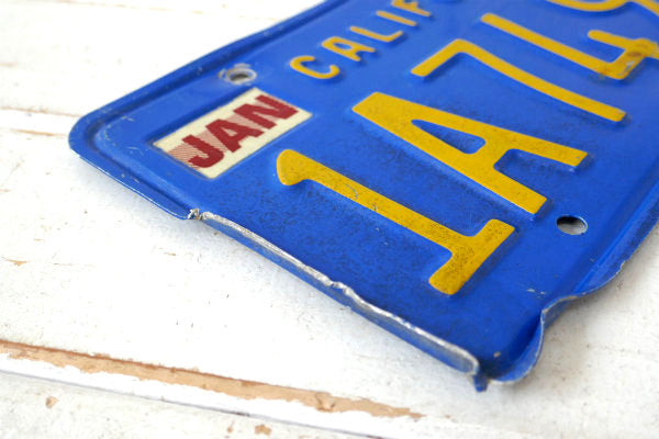 1969's~・青色 カリフォルニア 1A 74903・ビンテージ・ナンバープレート・アメ車 USA