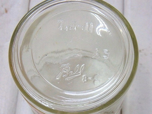 【RANNEY'S】ピーナッツバター・ヴィンテージ・ガラス容器/ガラス瓶(蓋付き)　USA