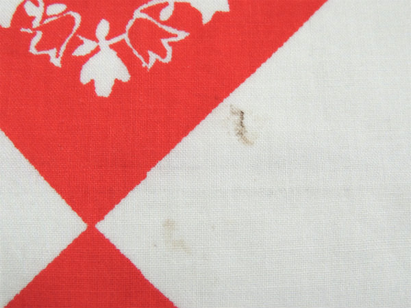 レトロな男の子&女の子&ライオン&バンダナ柄・ヴィンテージ・ベッドスプレッド/ベッドカバー