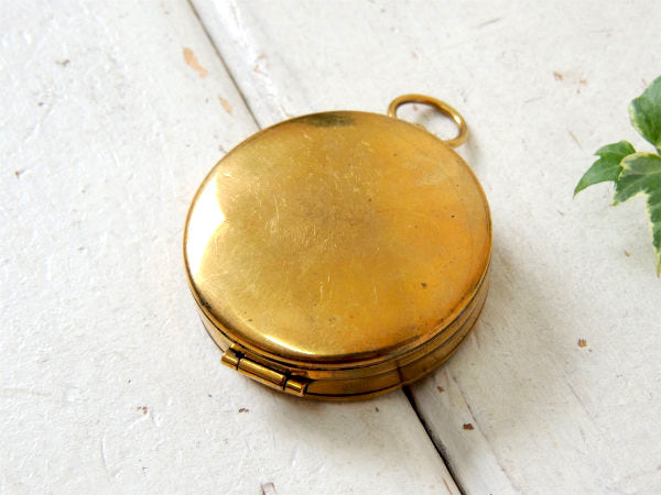 WEST GERMANY 方位磁石・西ドイツ・真鍮製・アンティーク・コンパス・キーホルダー・登山