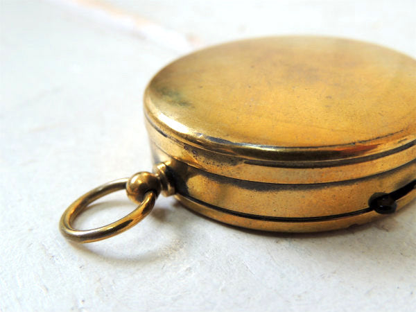 WEST GERMANY 方位磁石・西ドイツ・真鍮製・アンティーク・コンパス・キーホルダー・登山