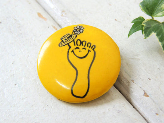 スマイル・キュート・花柄・ハット・ヴィンテージ・缶バッジ・ファッション・アクセサリー