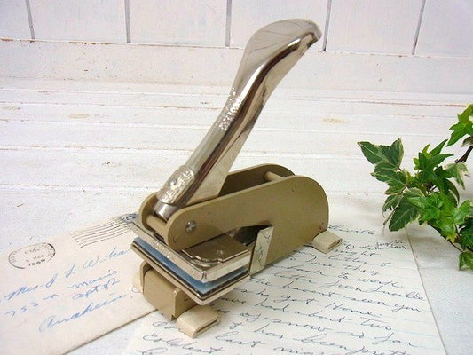 【OFFICIAL】デスクトップタイプ・60'sヴィンテージ・カンパニーシール/エンボッサー USA