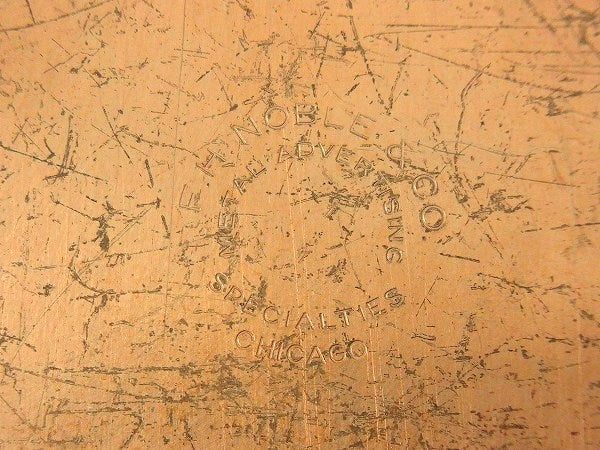 メタル製・小さなアドバタイジング・アンティーク・バインダー/クリップボード USA