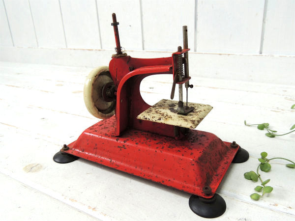 Gateway 赤×クリーム色・1940's~アメリカ製・アンティーク・子供用ミシン/トイミシン