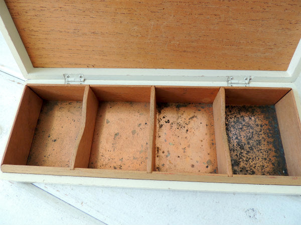 【LGD】アンティーク・ウッドボックス/木箱/銅板/ジュエリーボックス/USA