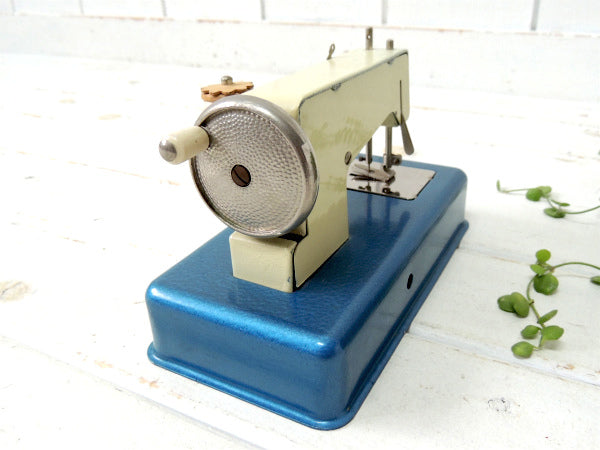 ミシン CASIGE ドイツ製・イーグル・ブルー×クリーム・アンティーク・子供用 トイミシン