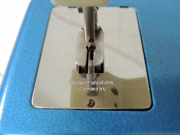 ミシン CASIGE ドイツ製・イーグル・ブルー×クリーム・アンティーク・子供用 トイミシン