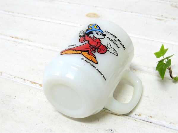 【FireKing】ミッキーマウス・ファンタジア・マグカップ/PEPSIコレクターシリーズ