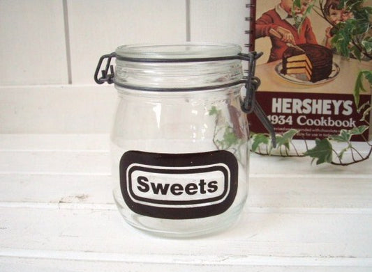 フランス製　『Sweets』ガラスジャー