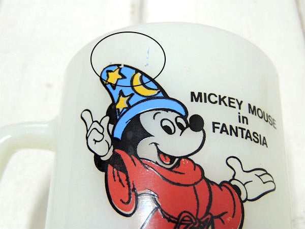 【FireKing】ミッキーマウス・ファンタジア・マグカップ/PEPSIコレクターシリーズ