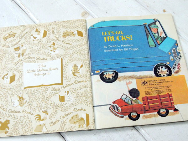 【LET'S GO TRUCKS!】車&トラック・1950's~ヴィンテージ・絵本/ピクチャーブック