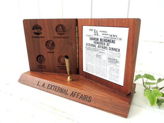 アメリカ合衆国 カリフォルニア州 ロサンゼルス 外務省 本型・ビンテージ・ペンスタンド USA