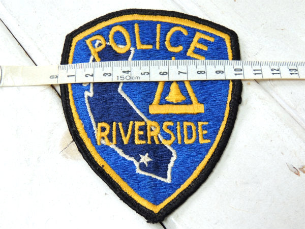 【POLICE・ポリス】USA・カリフォルニア・リバーサイド警察署・ヴィンテージ・ワッペン