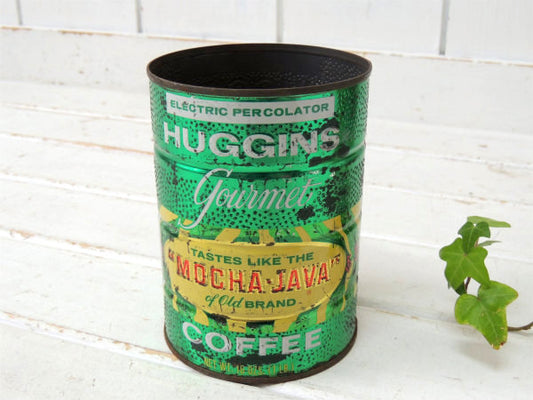 【MOCHA-JAVA】COFFEE・テキサス・ヒューストン・ブリキ製・ヴィンテージ・コーヒー缶