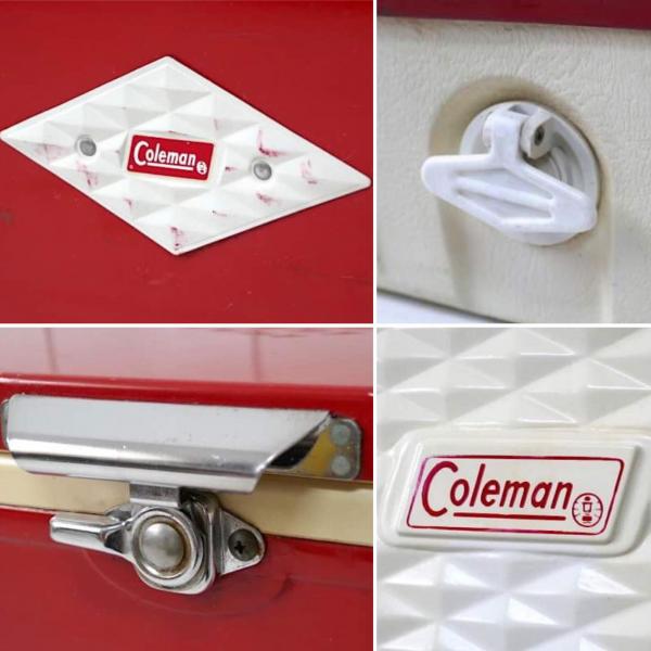 Coleman・コールマン・ダイヤロゴ・レッド・ヴィンテージ・クーラーボックス・アウトドア・キャンプ