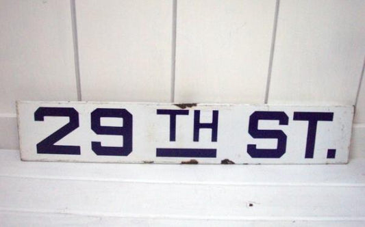 USA ヴィンテージ・ホーローストリートサイン