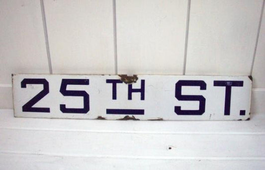 USA ヴィンテージ・ホーローストリートサイン