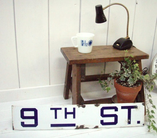 USA ヴィンテージ・ホーローストリートサイン