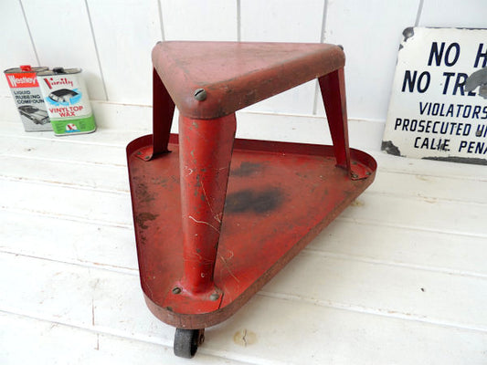 インダストリアル トライアングル 三角形 TOOL STOOL アメリカンビンテージ アメ車 ガレージ スツール US カスタムカー