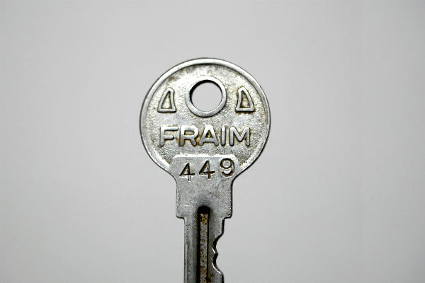 FRAIM 449 シリンダーロック USA アンティーク&ヴィンテージ Key 鍵　キー