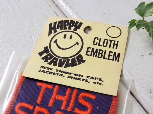 THIS SPACE FOR RENTメッセージ・ヴィンテージ・刺繍・ワッペン・デッドストック・US