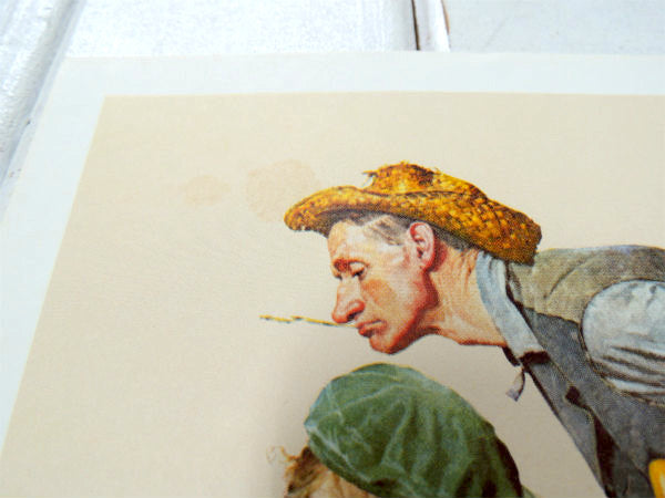 【ノーマンロックウェル】お絵描き&少女・1972s・ヴィンテージ・ポスター・壁飾り・印刷物