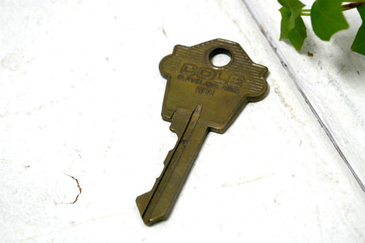 COLE NATIONAL・オハイオ州 真鍮製・Key・古鍵・USA・アンティーク・キー・英字