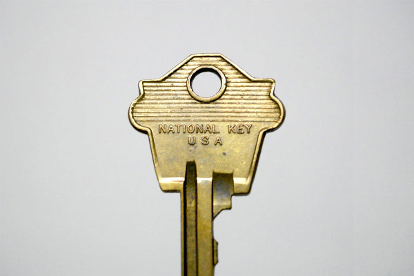 COLE NATIONAL・オハイオ州 真鍮製・Key・古鍵・USA・アンティーク・キー・英字