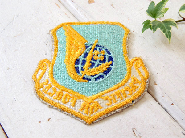 PACIFFC AIR FORCES・エアフォース・空軍・ミリタリー・ビンテージ・刺繍・ワッペン