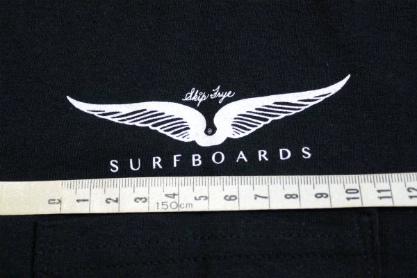 Skip Frye・スキップフライ・Frye Wings・ブラック×グリーン・ポケットTシャツ(M)