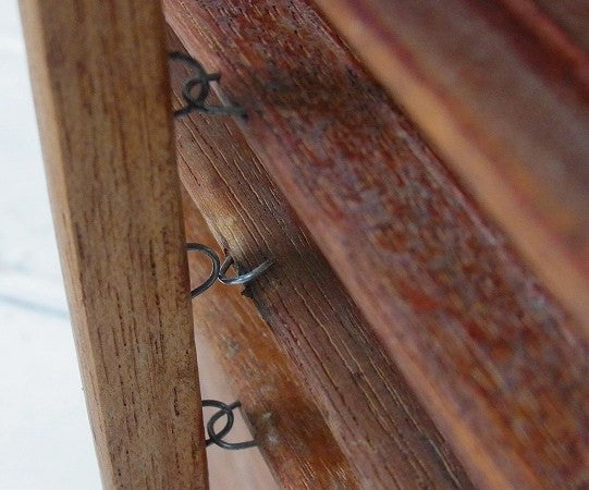 ナチュラルな木製のアンティーク・ルーバー/ヴォレー/ウッドシャッター/建具 USA