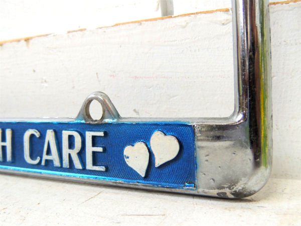 US ナース・NURSES メッセージ ヴィンテージ・自動車 ナンバーフレーム・アメ車